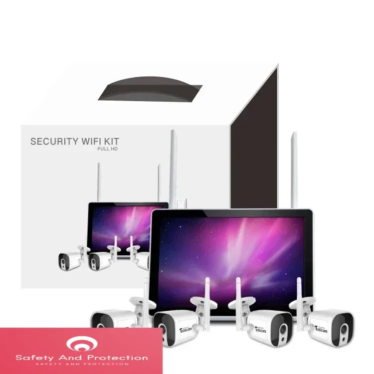 Home Security And Camera System - Kit NVR Wi-Fi Inteligente TUYA de