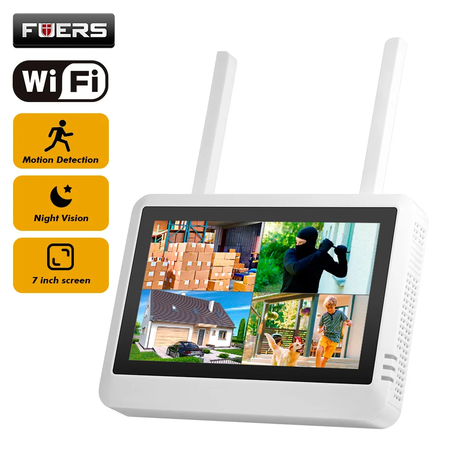 Home Security Video - Sistema de seguridad NVR inalámbrico FUERS