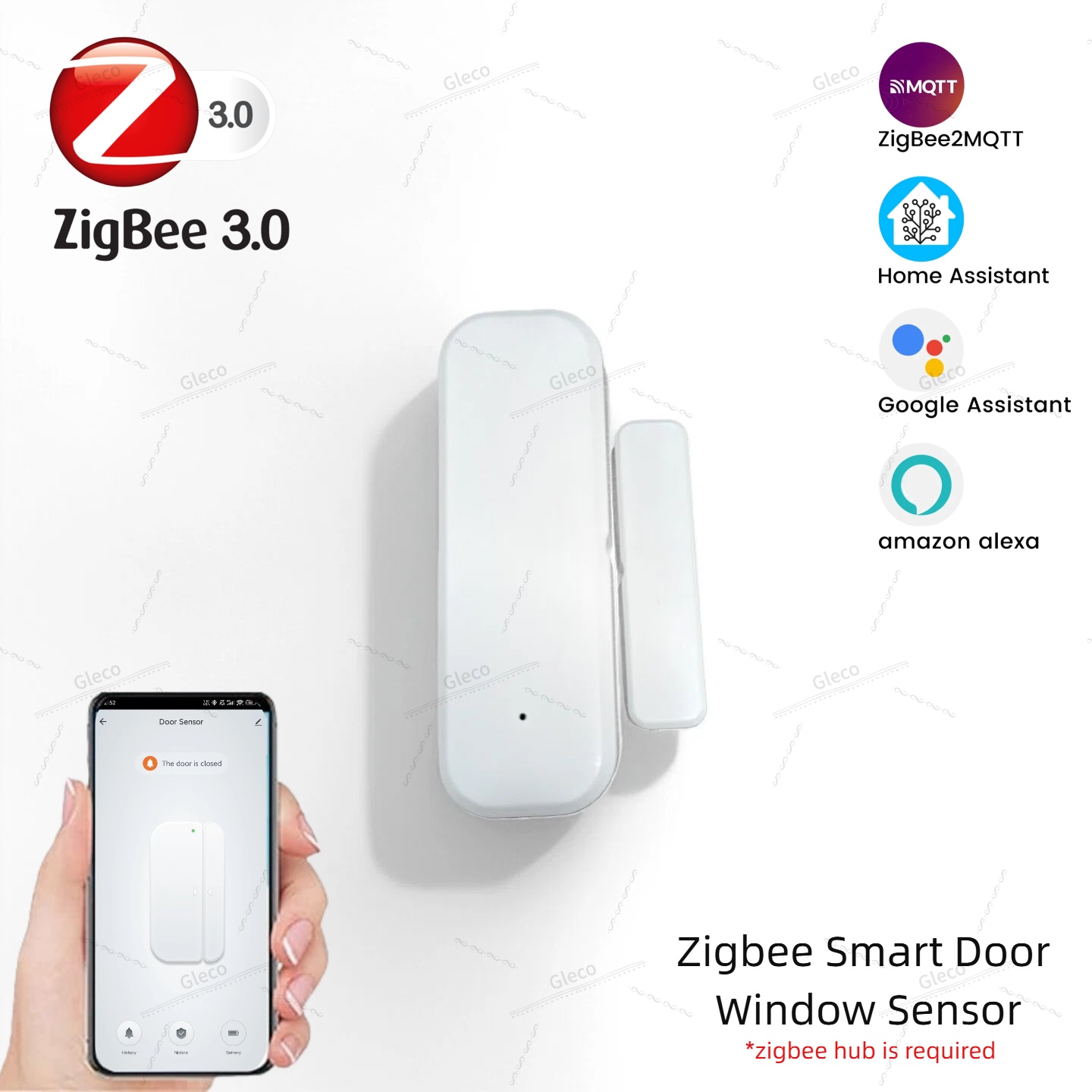 Home Security Gate - Sensor de puerta y ventana Zigbee,