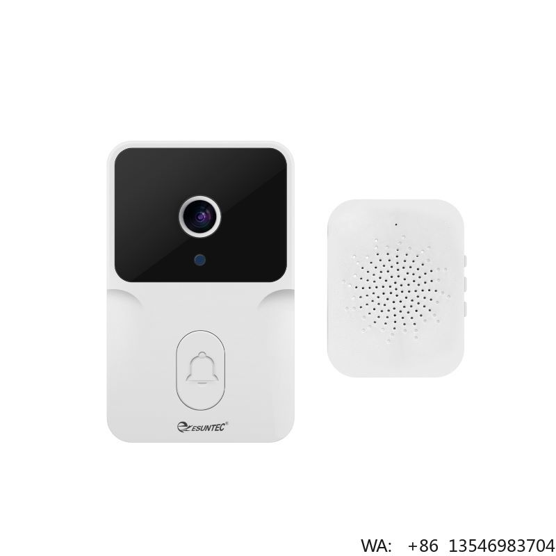 Home Security Ring Camera - Videoportero Inteligente WiFi con Cámara Inalámbrica,