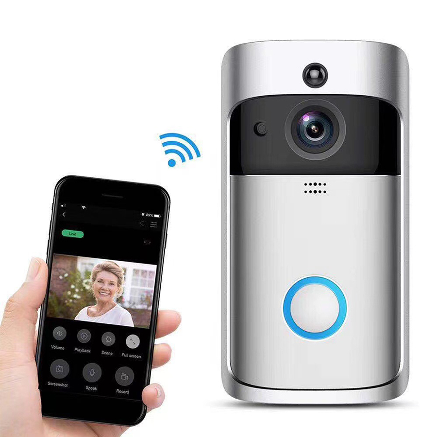 Home Security Ring Camera - Timbre de Puerta Inteligente con Video