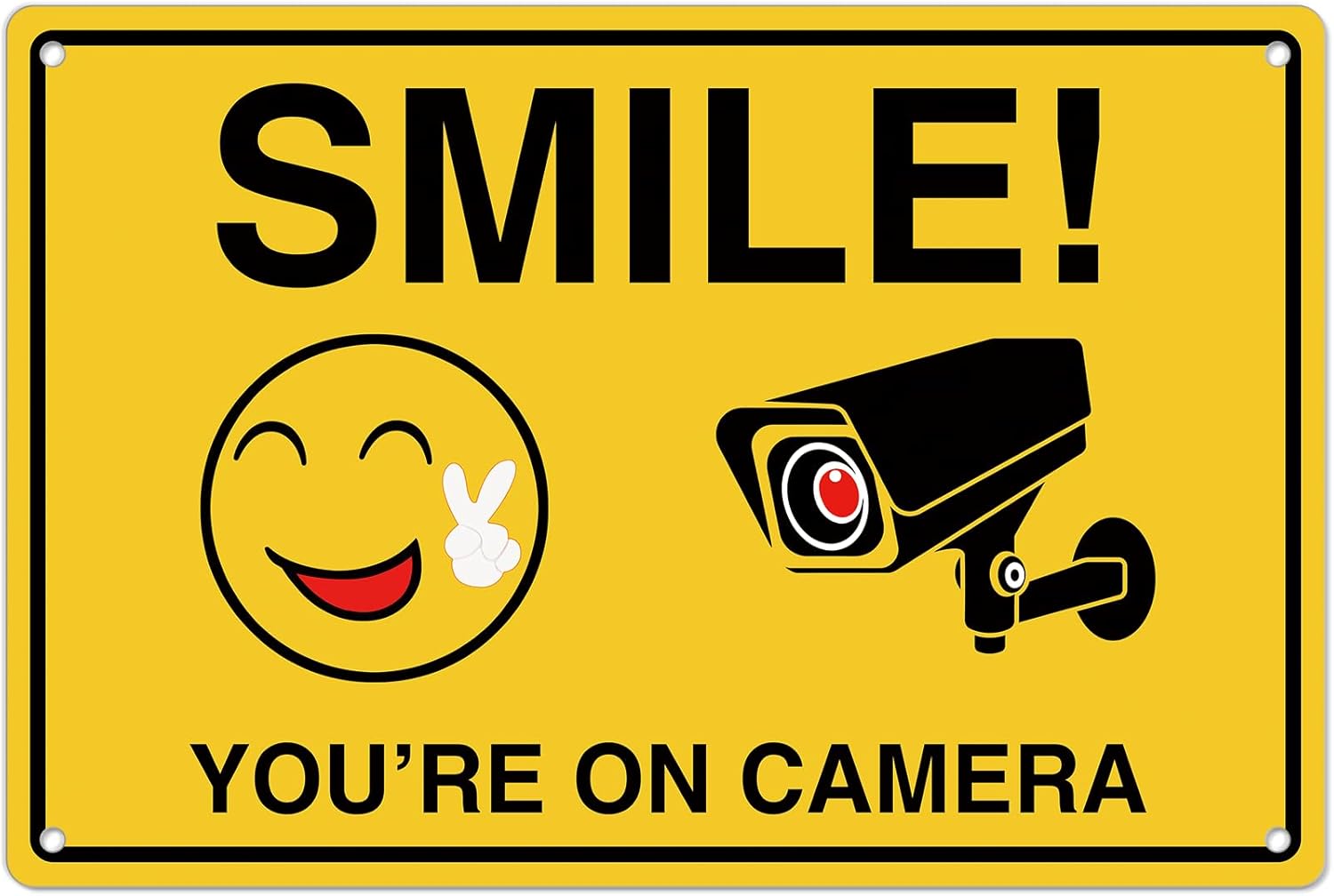 Home Security Video - Smile Youre On Letreros de cámara;