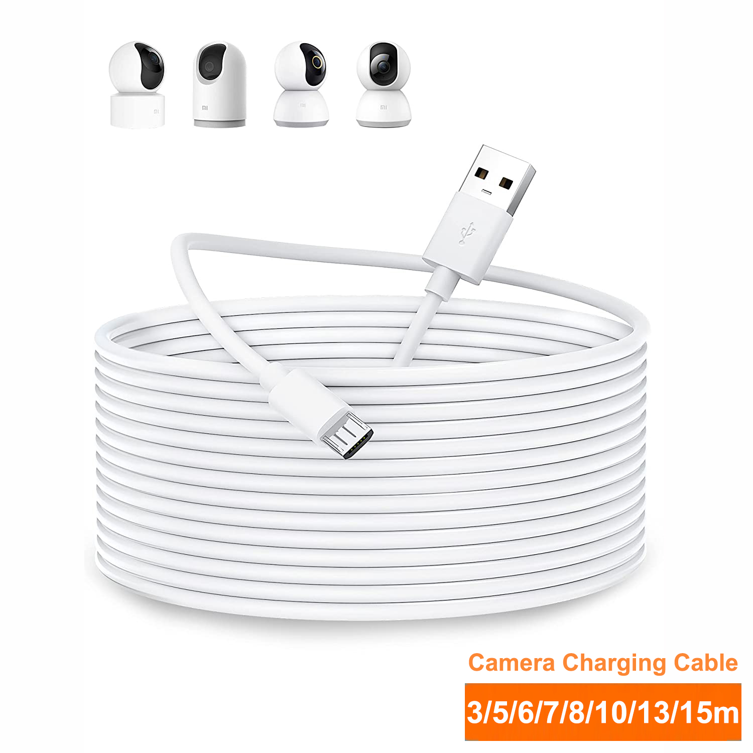Home Security Camera 360 Xiaomi - Cable de extensión Micro USB de