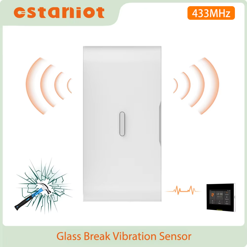 Home Security Gate - Sensor Inalámbrico de Vibración y Rotura