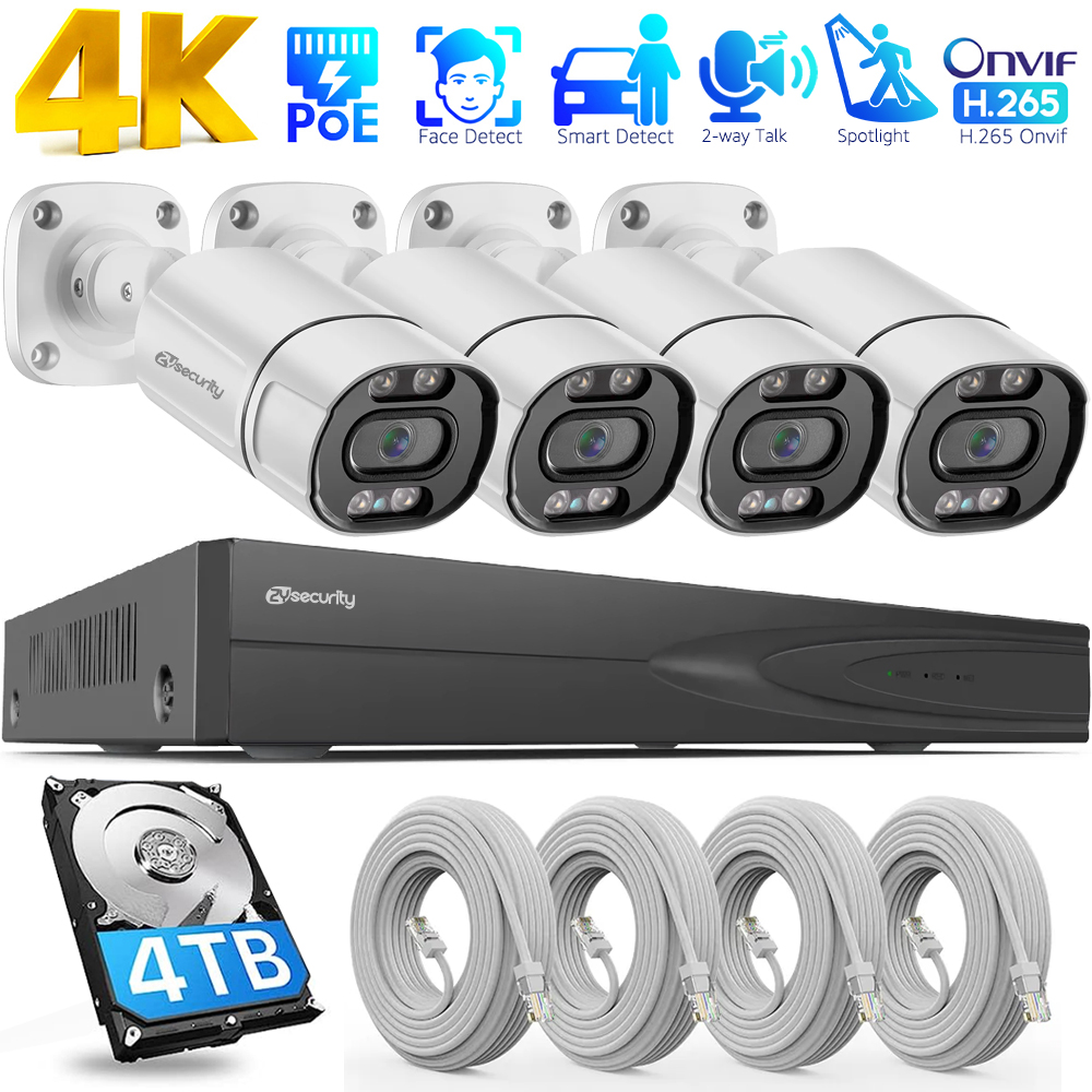 Home Security And Camera System - Sistema de Cámaras de Seguridad PoE