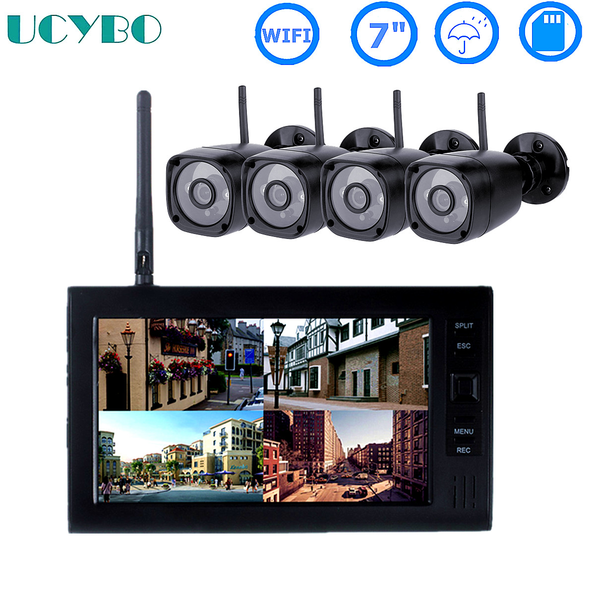 Home Security And Camera System - Sistema de seguridad cctv lcd de