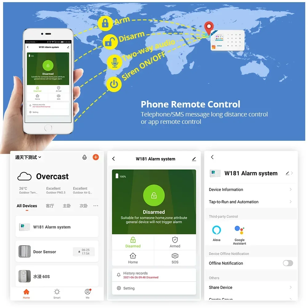 Sistema de Alarma Inalámbrico  - Home Security And Camera System reseña y precio