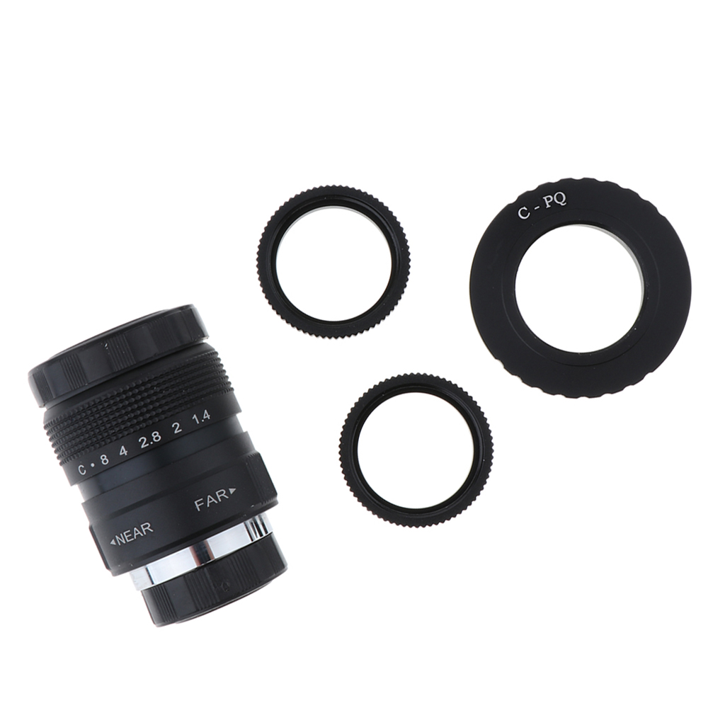 Lente CCTV de 25 mm F1.4 con A - Home Security Ring Camera reseña y precio