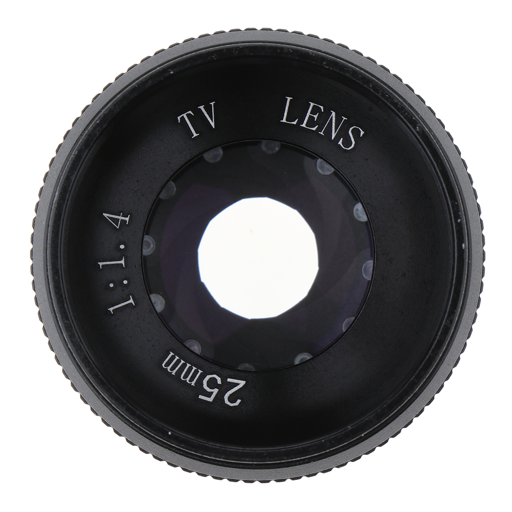 Lente CCTV de 25 mm F1.4 con A - Home Security Ring Camera reseña y precio