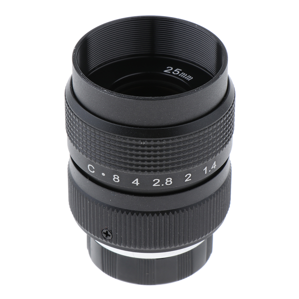 Lente CCTV de 25 mm F1.4 con A - Home Security Ring Camera reseña y precio