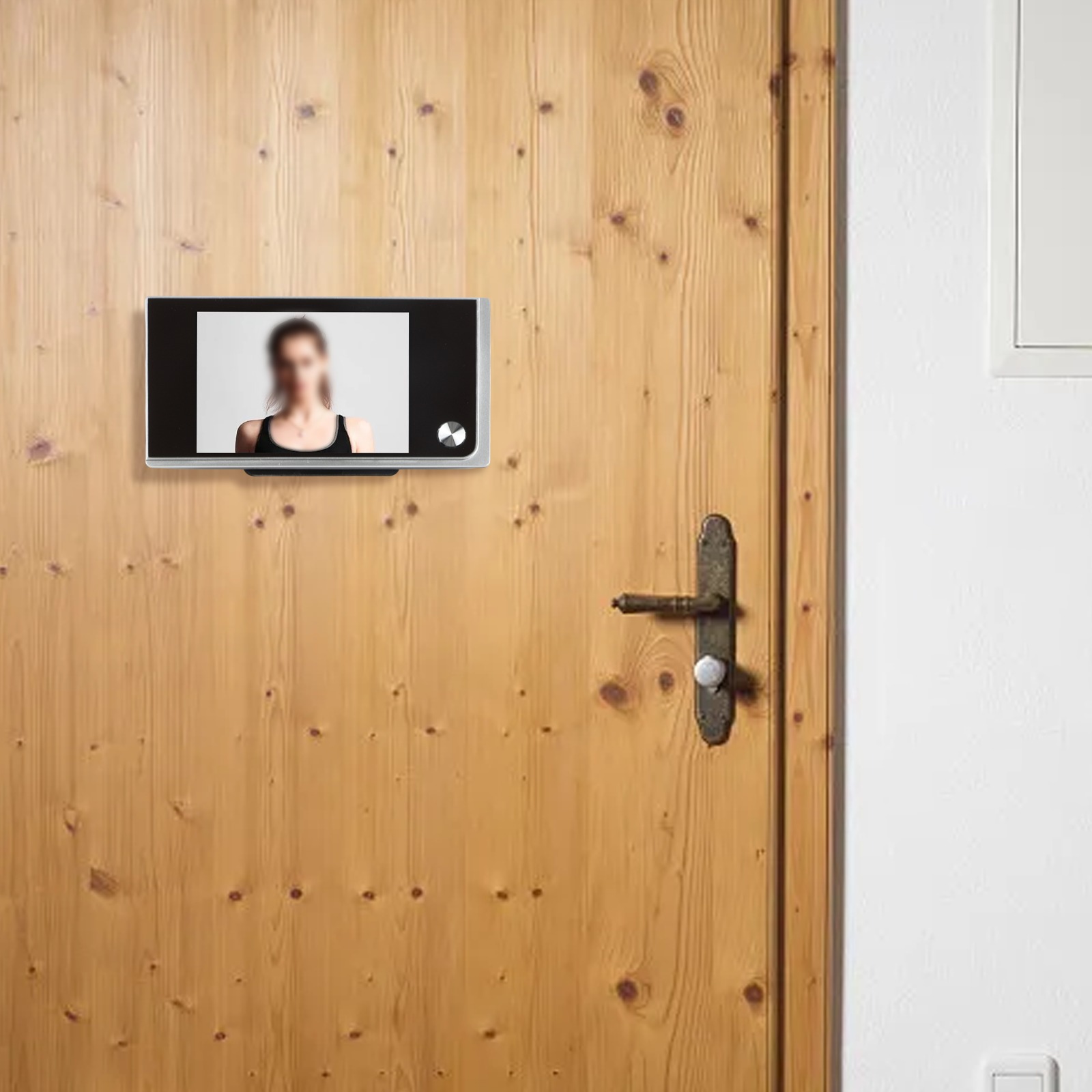 Visor de puerta Digital, cámar - Home Security Ring Camera reseña y precio