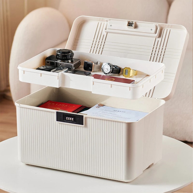 ‌ Caja de almacenamiento con c - Home Security Safe reseña y precio