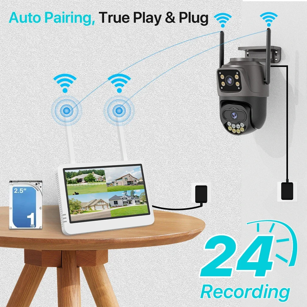 Kit de seguridad WiFi de 5MP c - Home Security Wifi Camera reseña y precio
