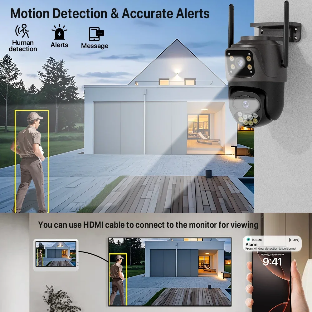 Kit de seguridad WiFi de 5MP c - Home Security Wifi Camera reseña y precio