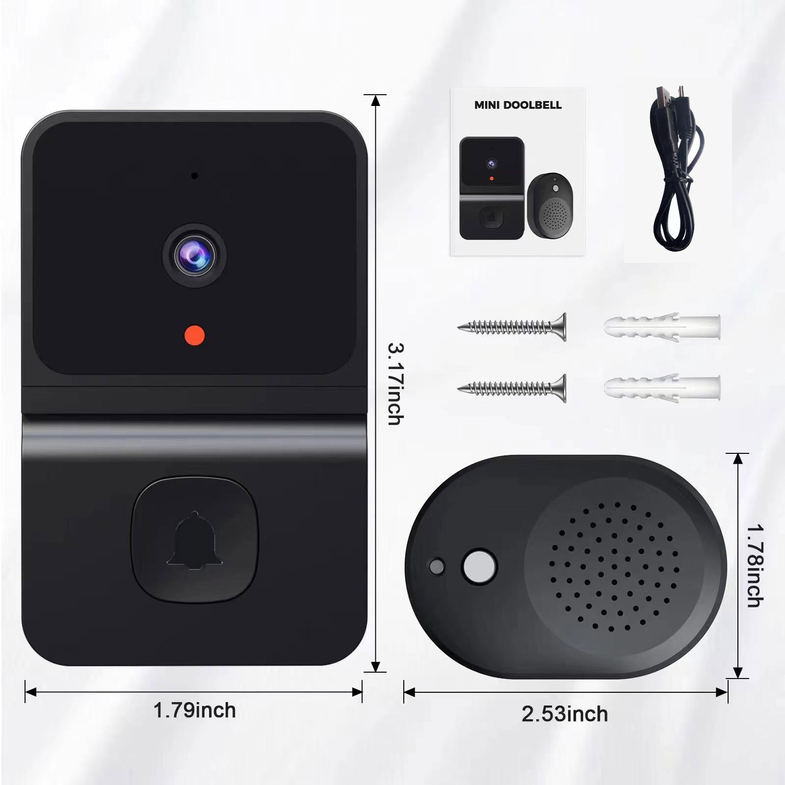 Timbre de vídeo WiFi para hoga - Home Security Ring Camera reseña y precio