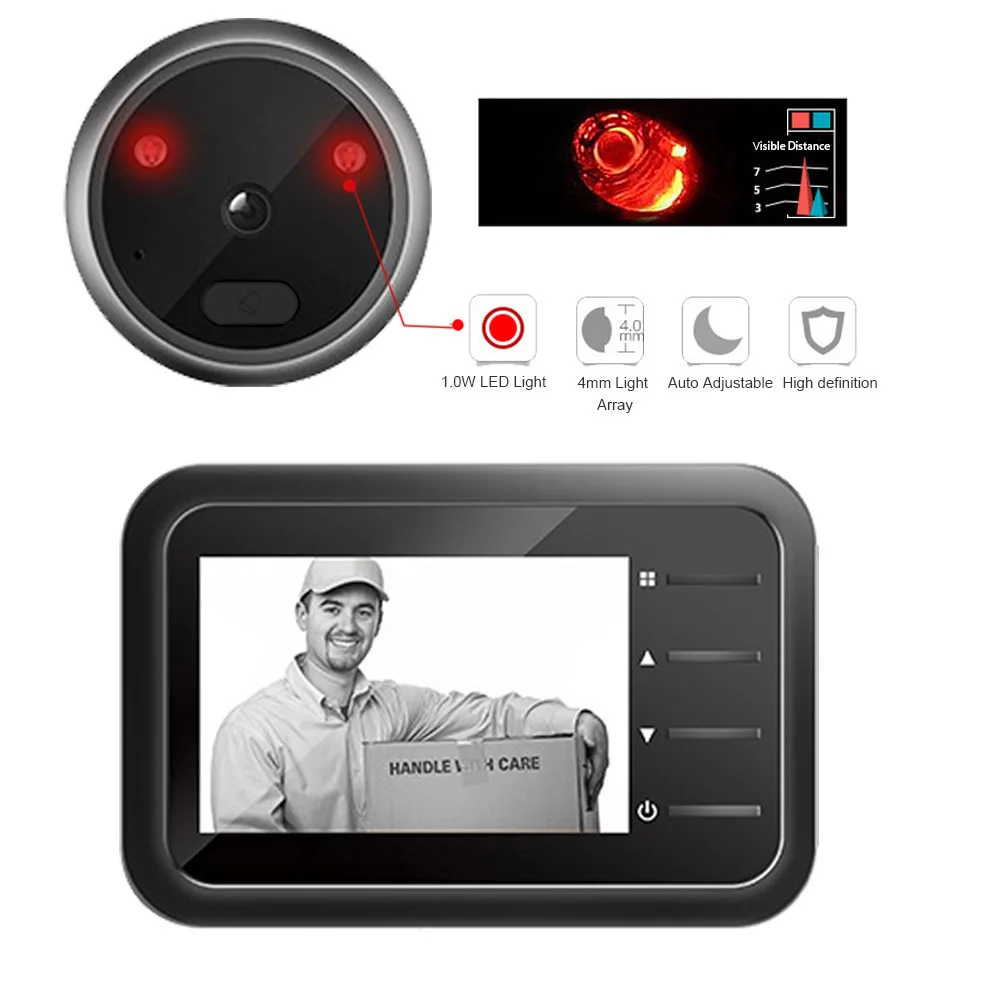 Timbre con mirilla de vídeo de - Home Security Ring Camera reseña y precio