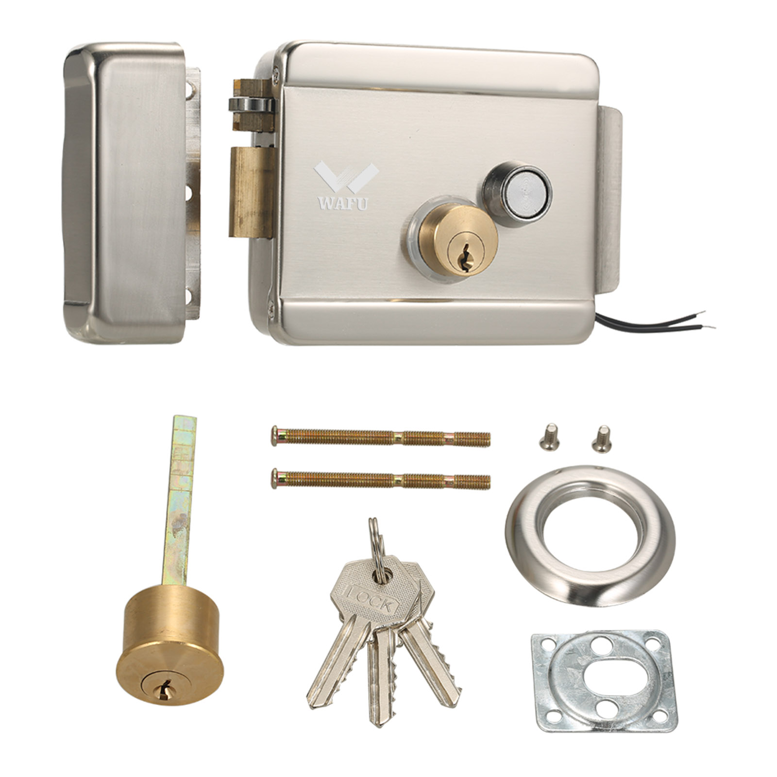 WAFU-cerradura de puerta eléct - Home Security Gate reseña y precio