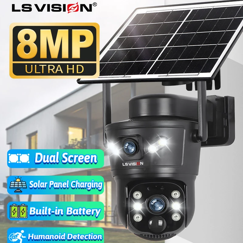 LS VISION 8MP 4G cámara Solar  - Home Security Wifi Camera reseña y precio