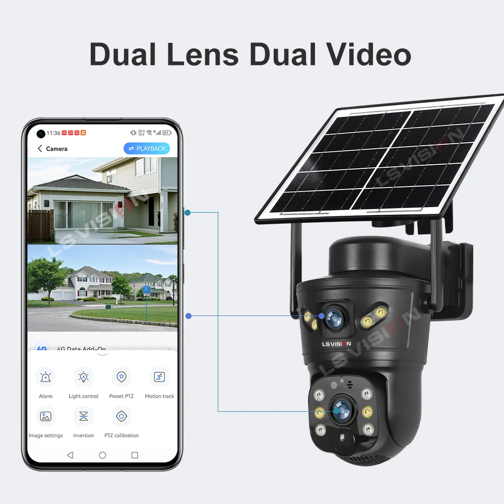 LS VISION 8MP 4G cámara Solar  - Home Security Wifi Camera reseña y precio