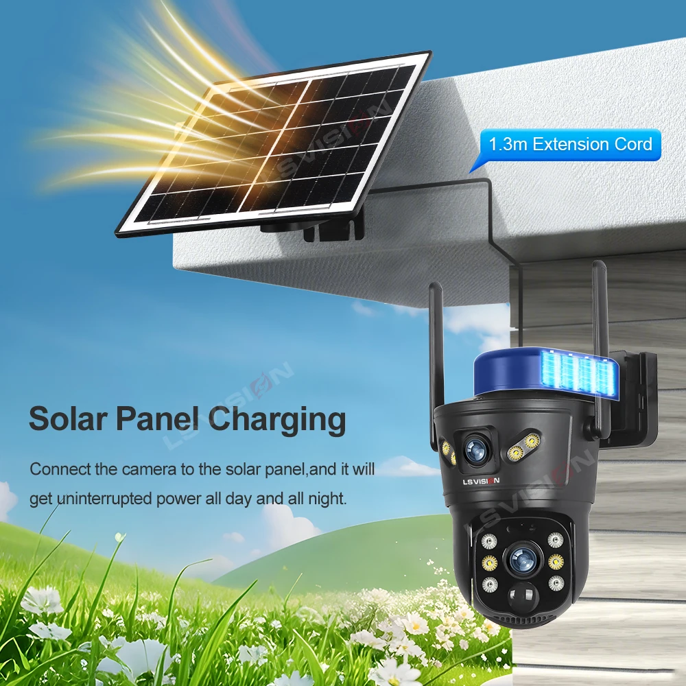 LS VISION 8MP 4G cámara Solar  - Home Security Wifi Camera reseña y precio