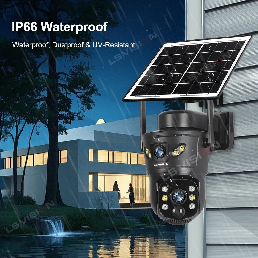 LS VISION 8MP 4G cámara Solar  - Home Security Wifi Camera reseña y precio