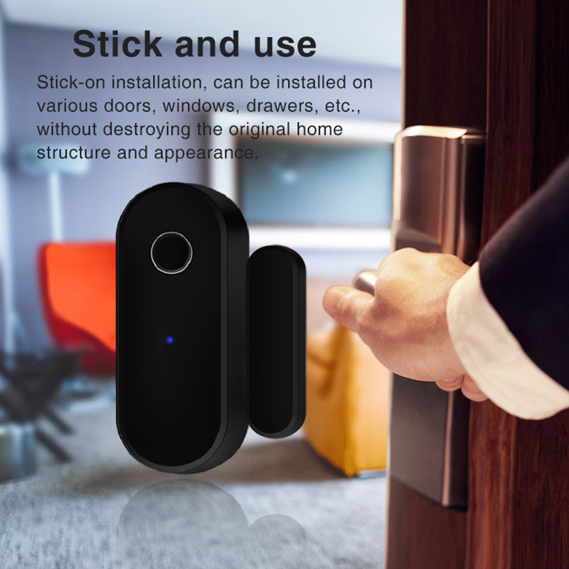 Tuya-Sensor de puerta intelige - Home Security Installation reseña y precio