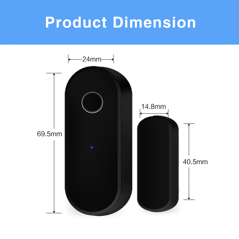 Tuya-Sensor de puerta intelige - Home Security Installation reseña y precio