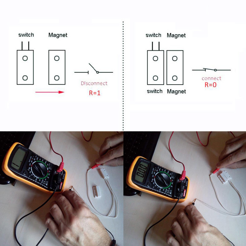 Sensor magnético para puerta y - Home Security Gate reseña y precio