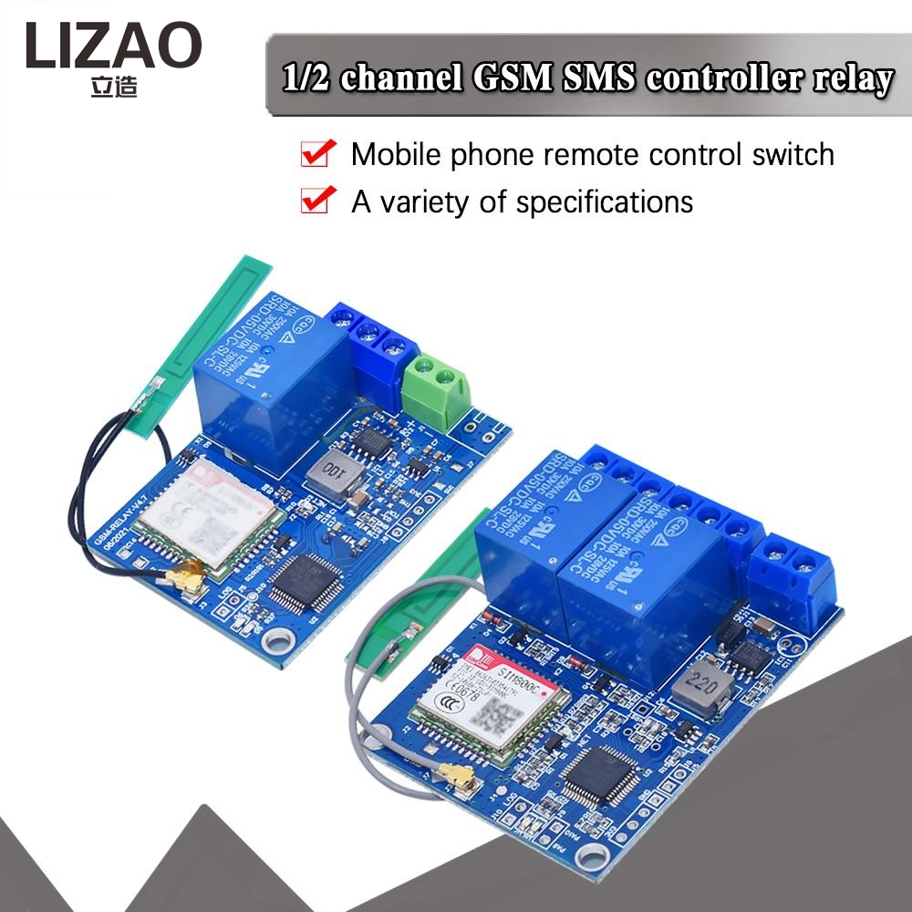LIZAO Módulo de Relé Controlad - Home Security Using Gsm reseña y precio