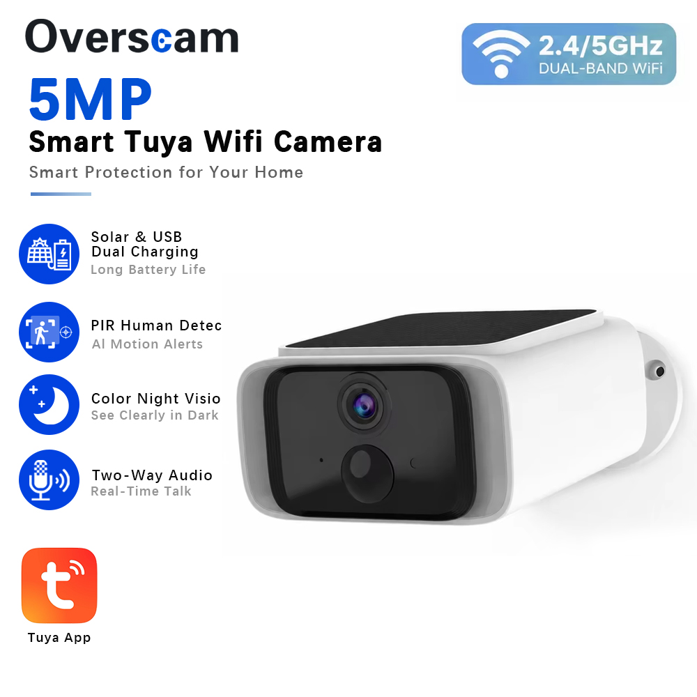 Cámara de seguridad Solar Tuya - Home Security Tips reseña y precio