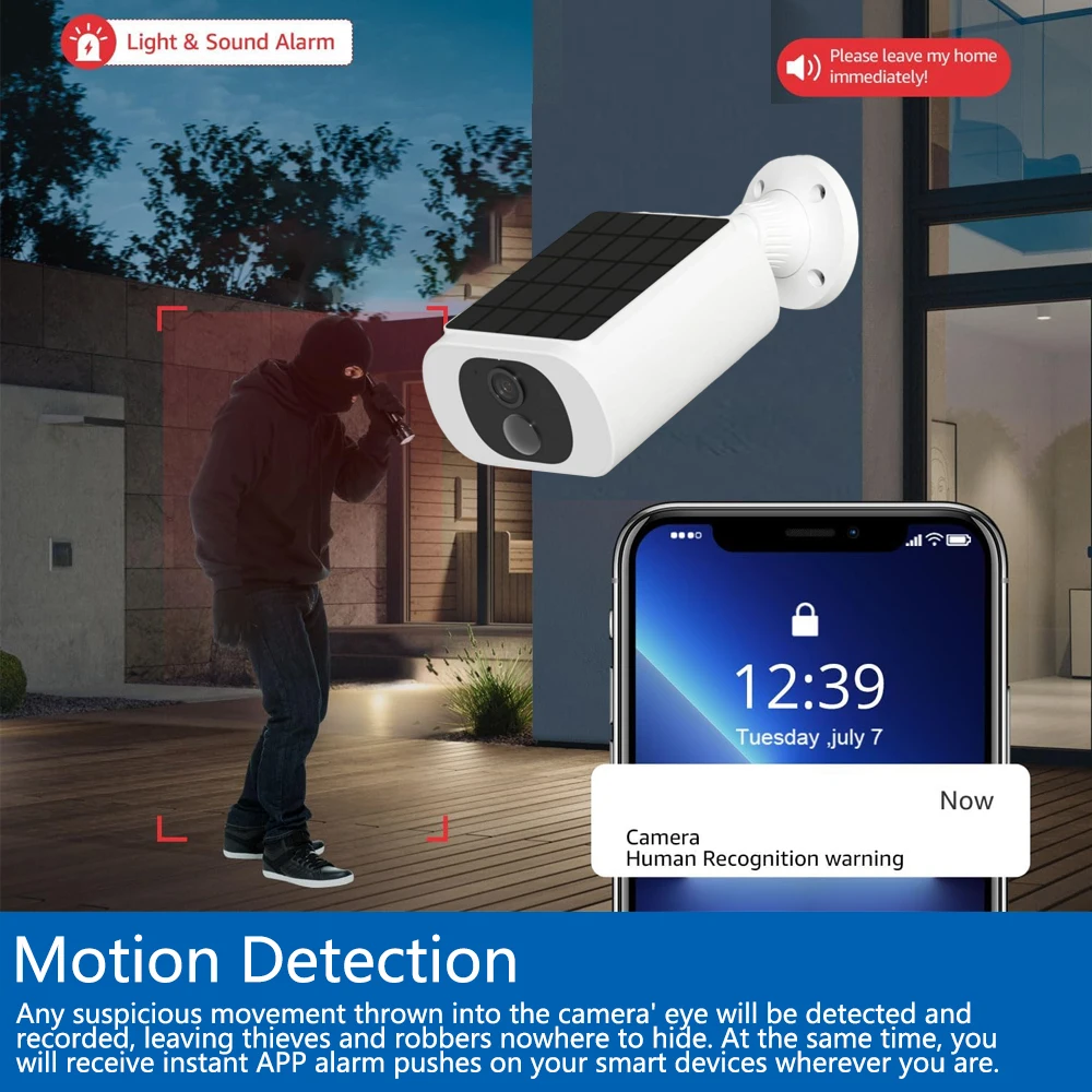 Cámara de seguridad Solar Tuya - Home Security Tips reseña y precio