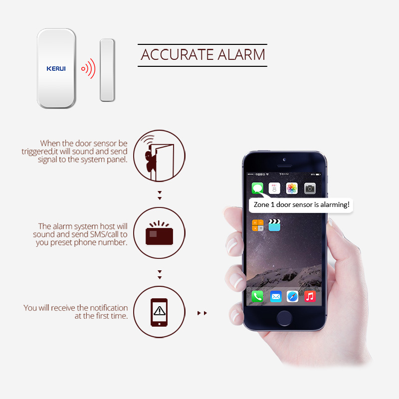 KERUI D025 Detector de Sensor  - Keypad Alarm Panel reseña y precio