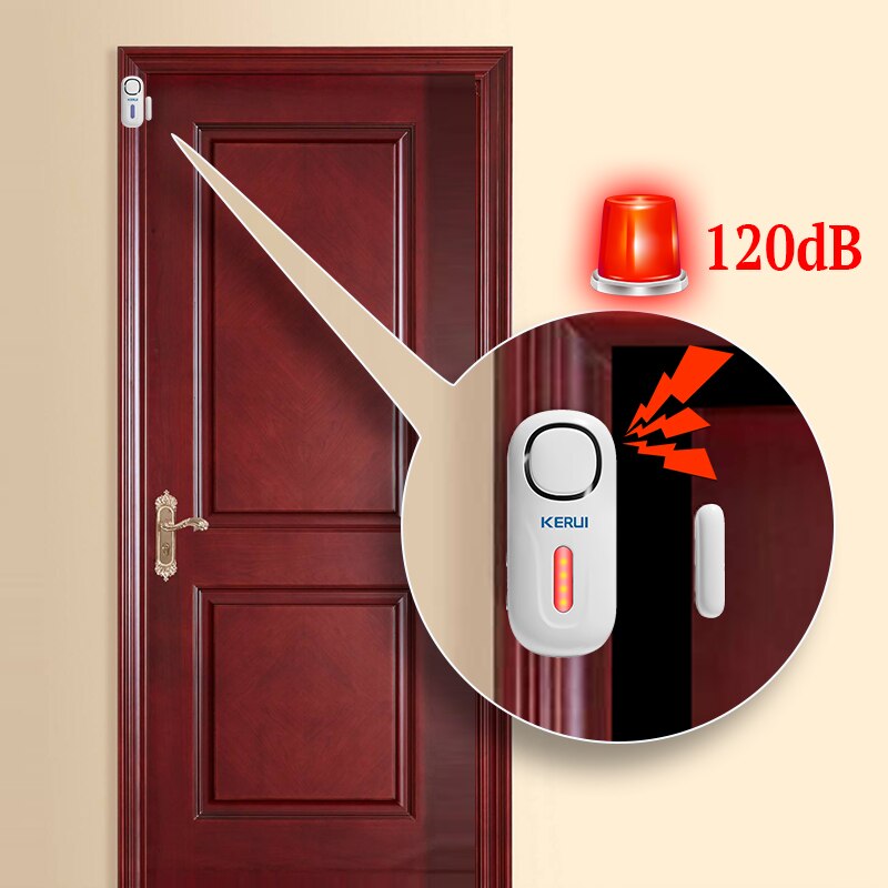 KERUI 120DB inalámbrico puerta - Home Security Installation reseña y precio