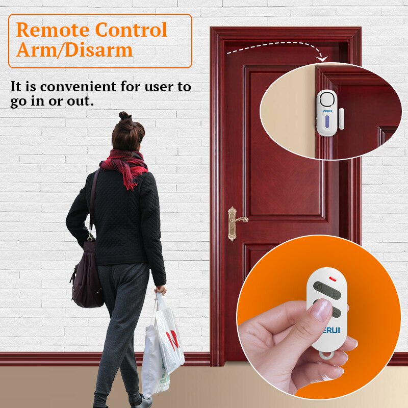 KERUI 120DB inalámbrico puerta - Home Security Installation reseña y precio