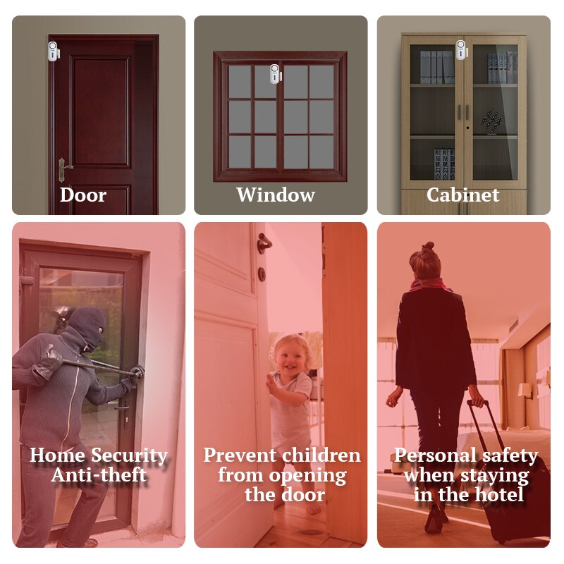 KERUI 120DB inalámbrico puerta - Home Security Installation reseña y precio