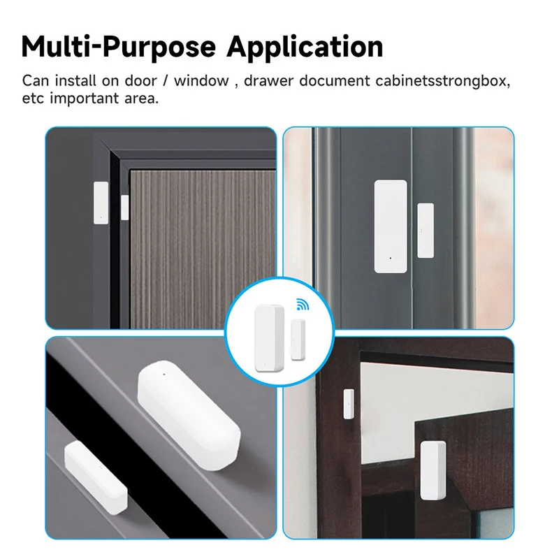Tuya-Sensor de puerta intelige - Home Security Installation reseña y precio