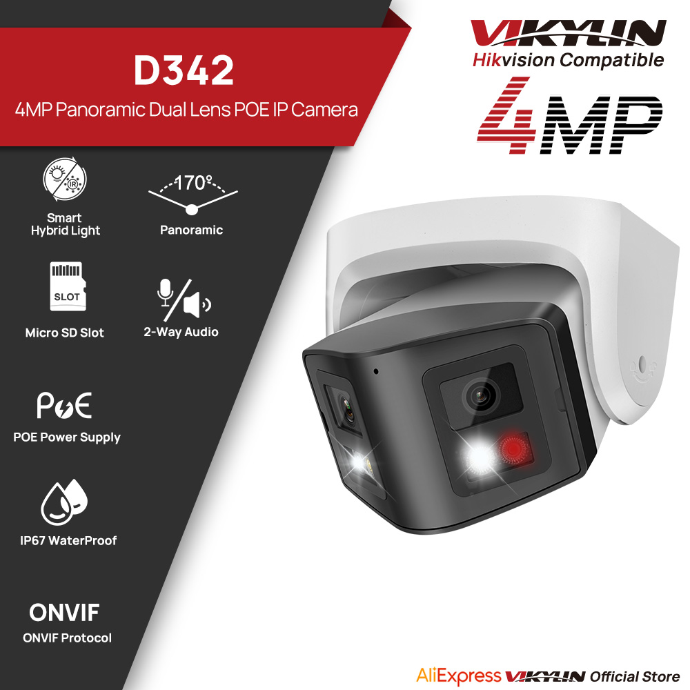 Vikylin-cámara IP panorámica d - Home Security System Hikvision reseña y precio
